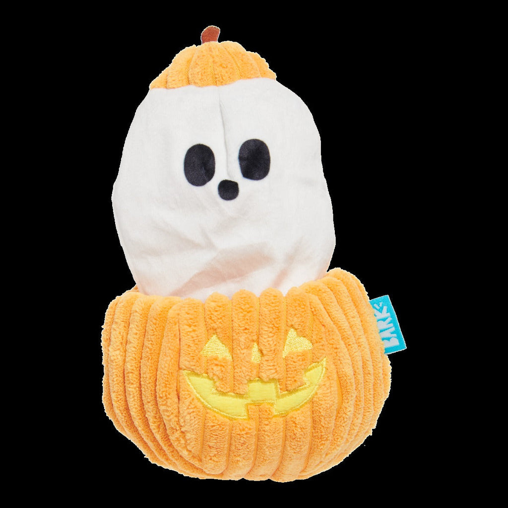 Eek-a-Boo Pumpkin Plush Enrichment Dog Toy