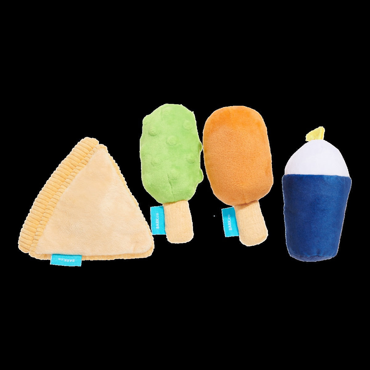 Thrill Squeaker Snacks Plush Multi-Part Dog Toy
