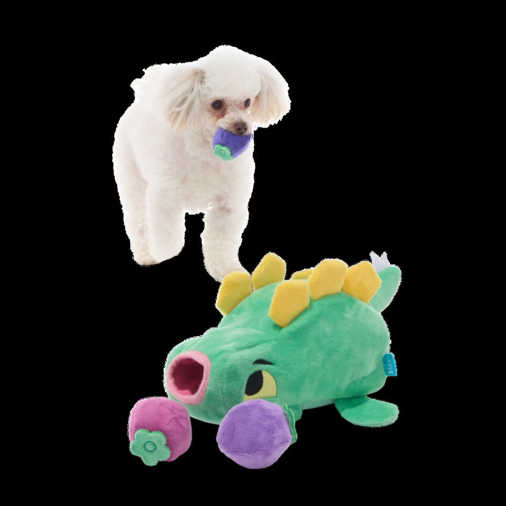 Berry Hungry Bernard Plush Multi-Part + Enrichment Dog Toy