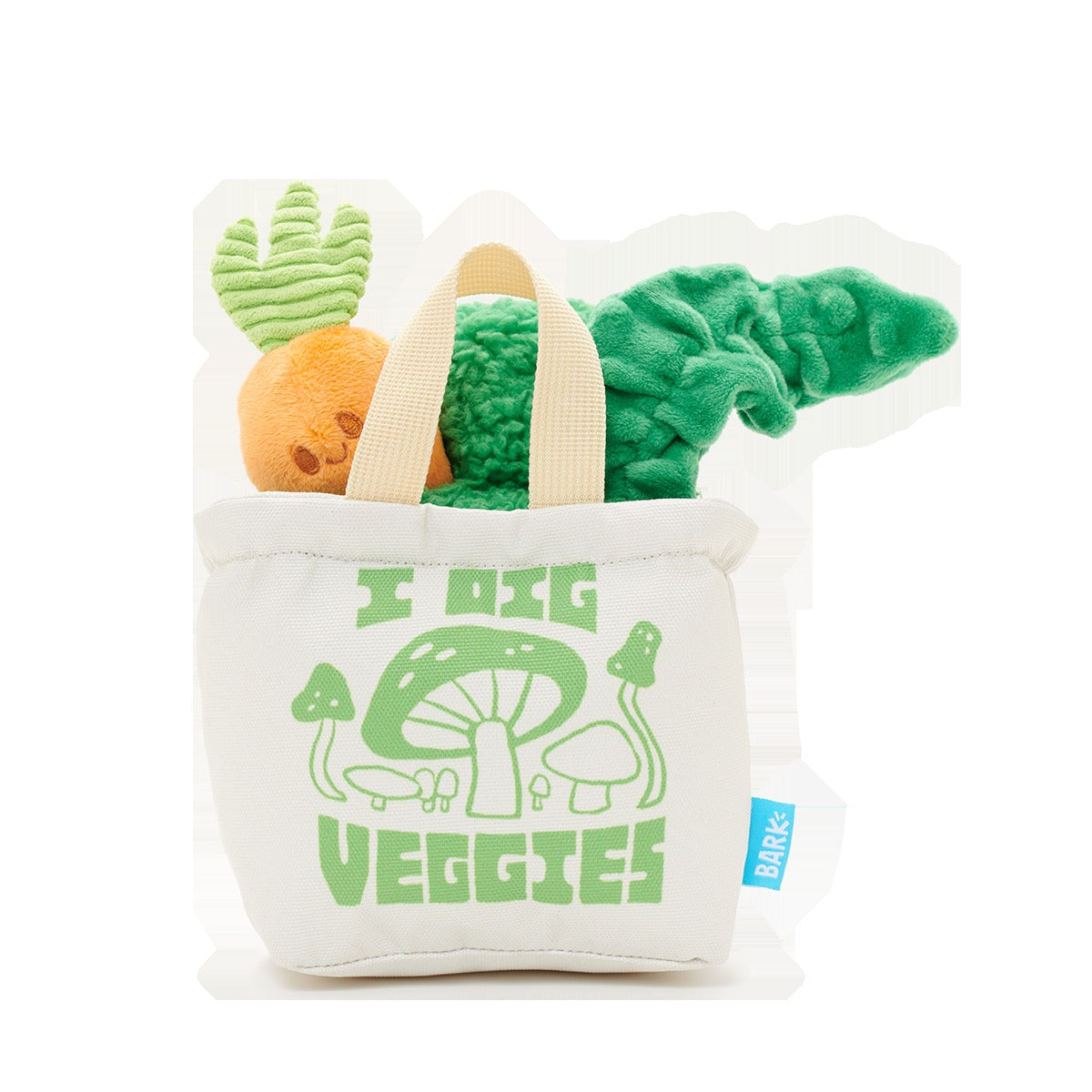 Dig These Veggies Plush Tug + Enrichment Dog Toy
