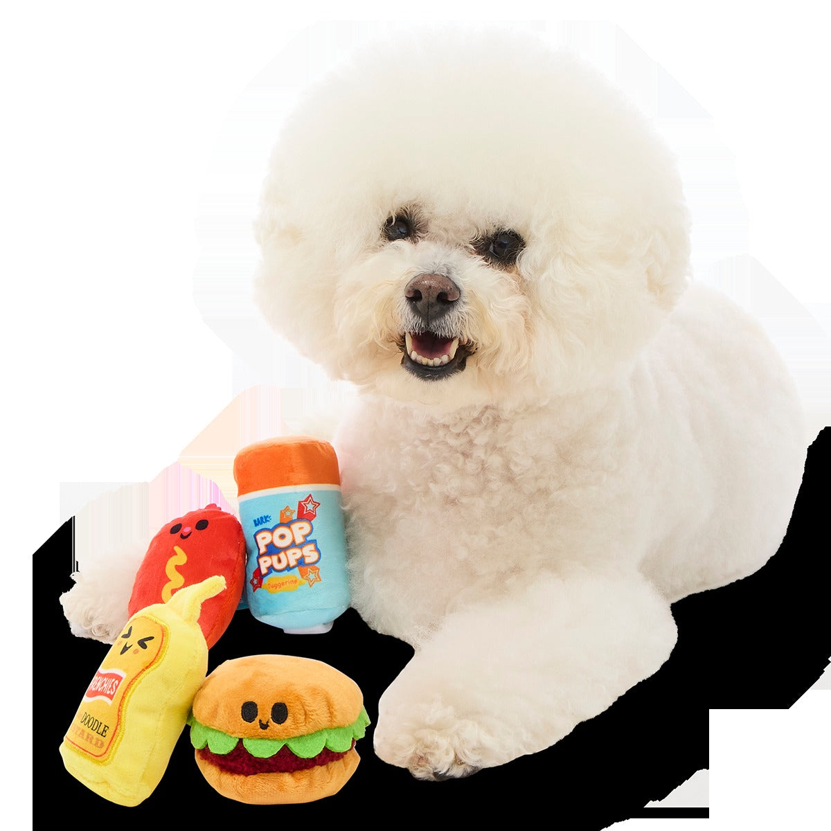 The Bark-B-Q Bunch Plush Multi-Part Dog Toy