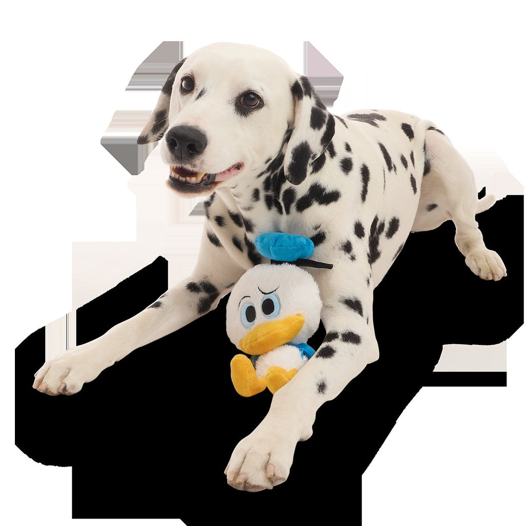 Squeaky Time Donald Plush 2-in-1 + Tug Dog Toy