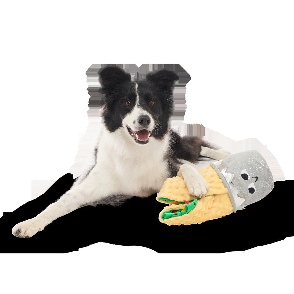 Extra-Snuffed Burrito Plush Extra-Large + Multi-Part + Enrichment Dog Toy