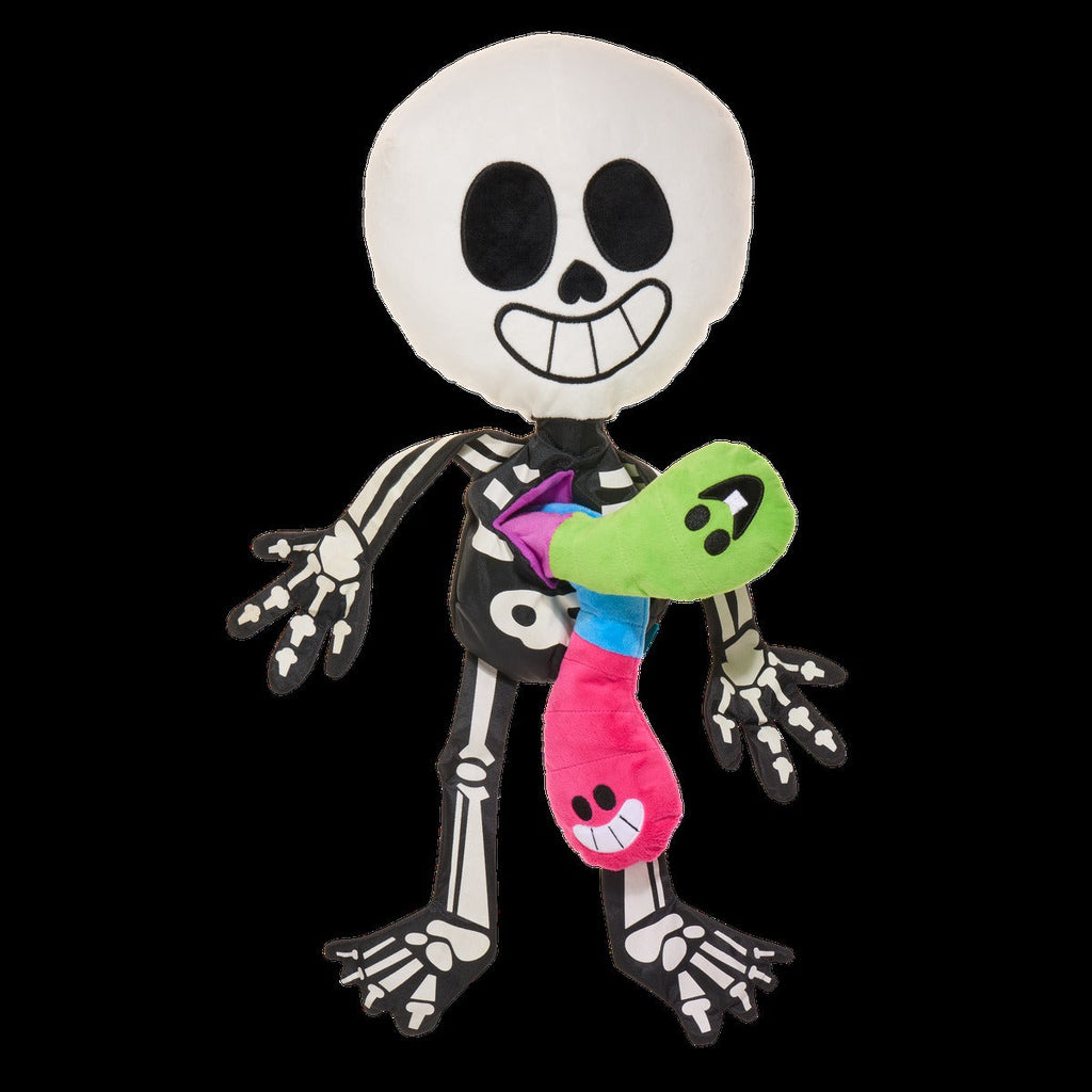 Skeleton Gnawtopsy Plush XXL Multi-Part + Tug + Enrichment Dog Toy