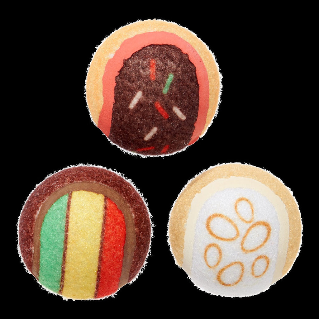 Ballscoti Cookies Plush Multi-Part Fetch Dog Toy