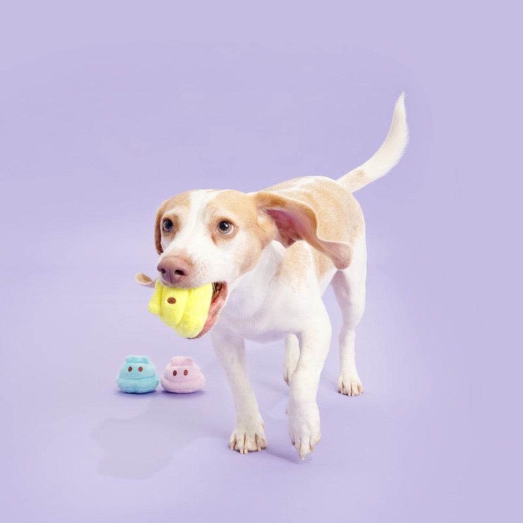 Marshmallow Poops Plush Multi-Part Dog Toy