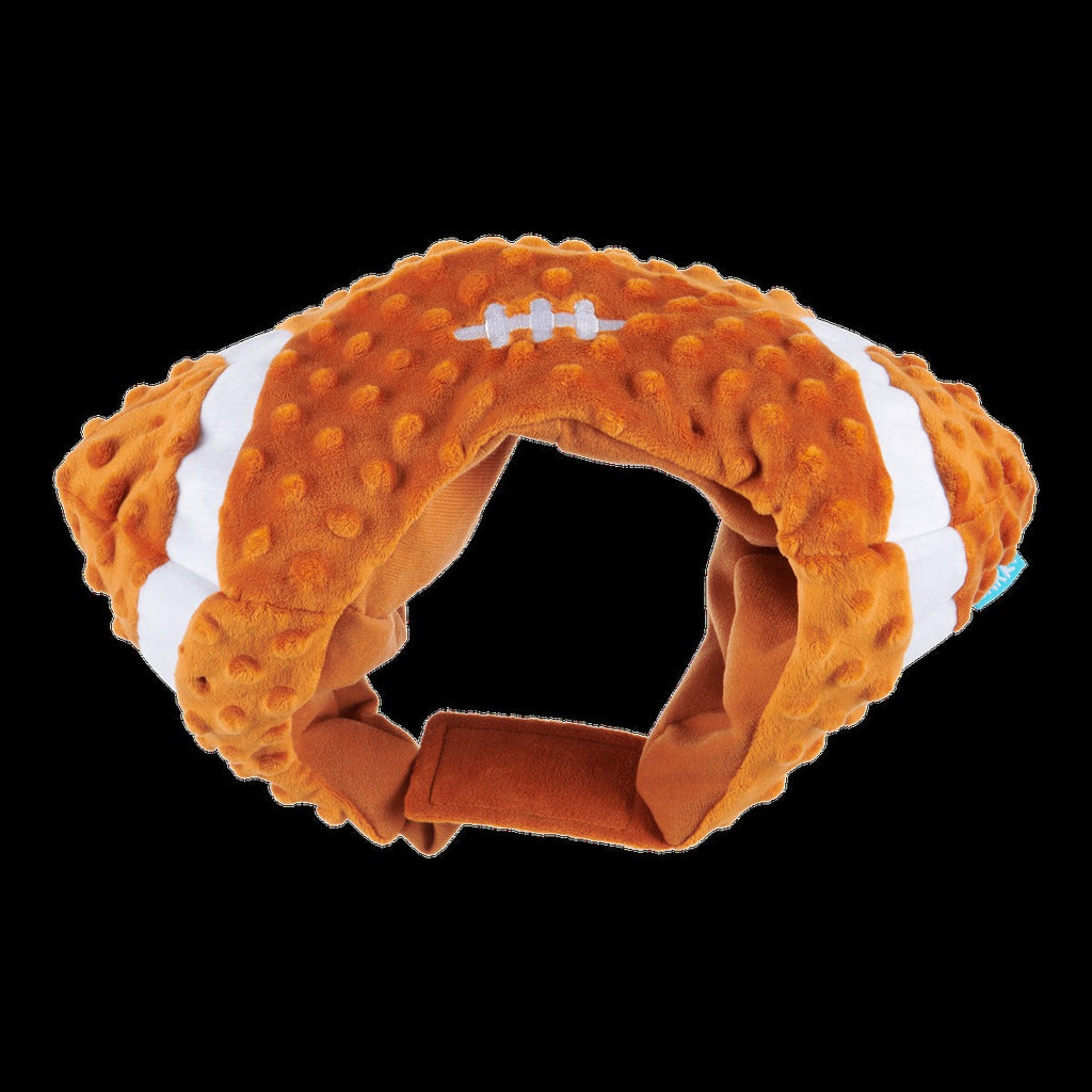Football Head Plush Wearable Dog Toy