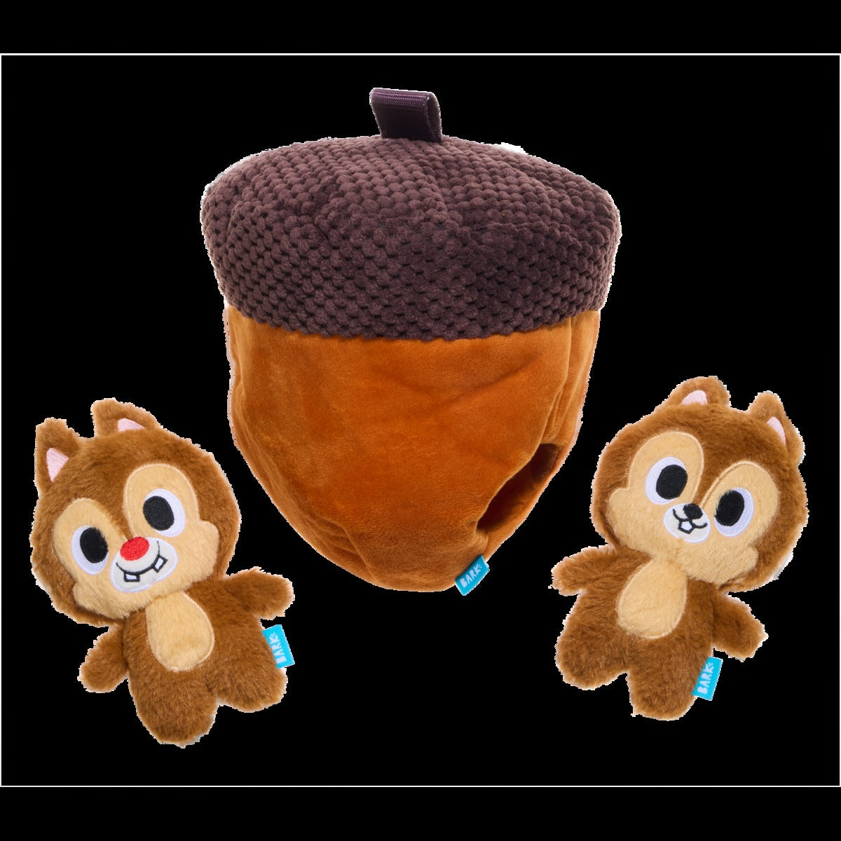Chip 'N Dale in a Nutshell Plush Multi-Part + Enrichment Dog Toy