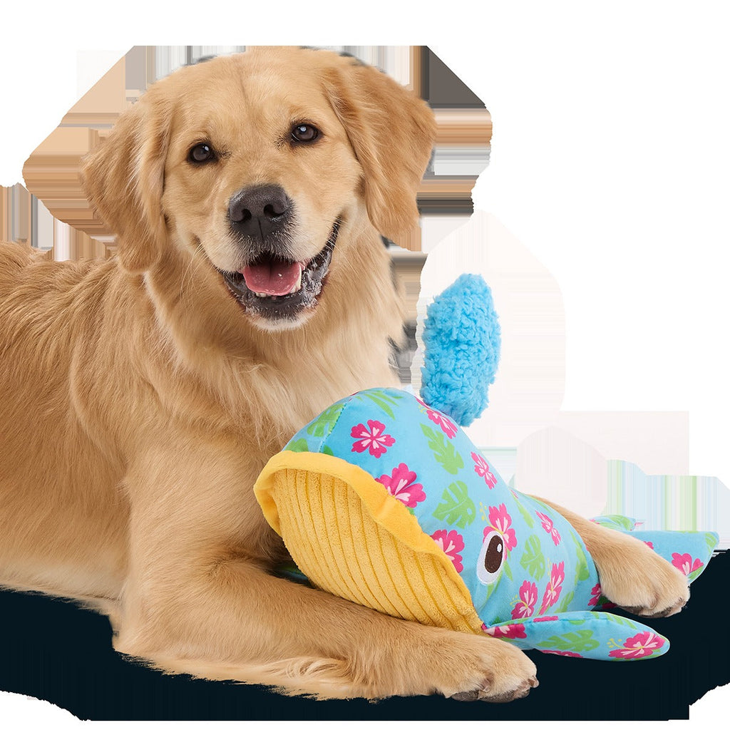 Hawaiian Humpbark Whale Plush Tug + Extra-Large Dog Toy