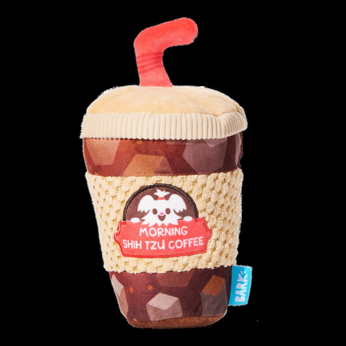 Cold Chew Coffee Plush Tug Dog Toy