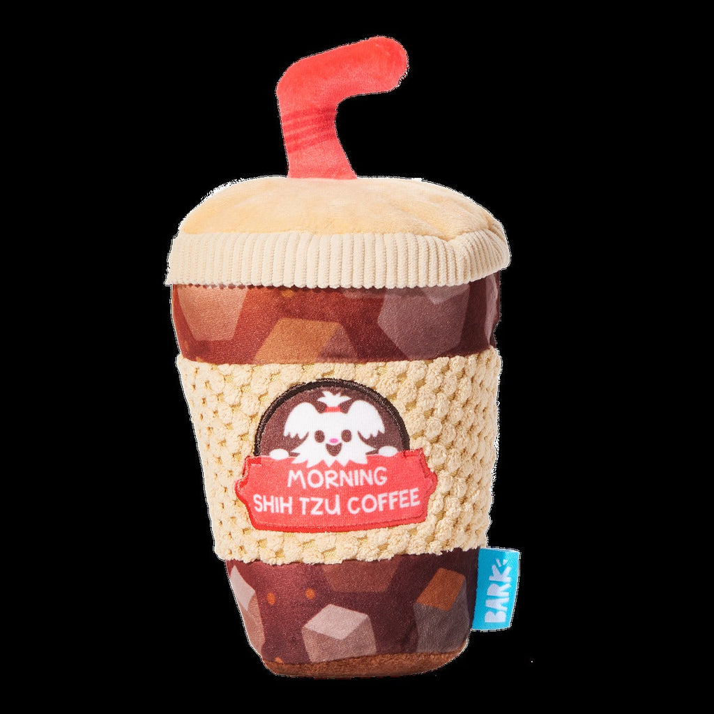 Cold Chew Coffee Plush Tug Dog Toy