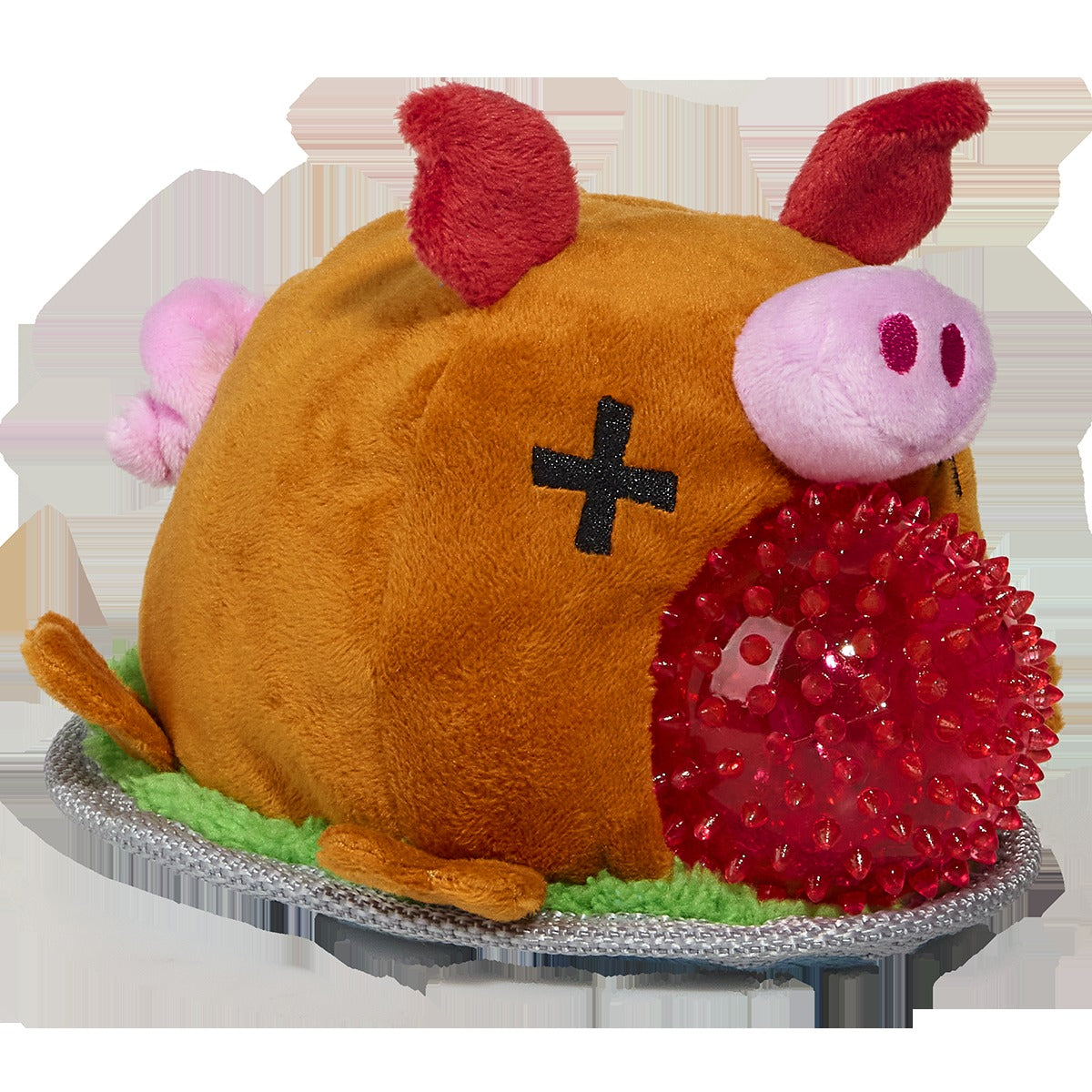 Squeakling Pig Plush Multi-Part + Enrichment + Fetch Dog Toy