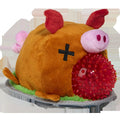 Squeakling Pig Plush Multi-Part + Enrichment + Fetch Dog Toy
