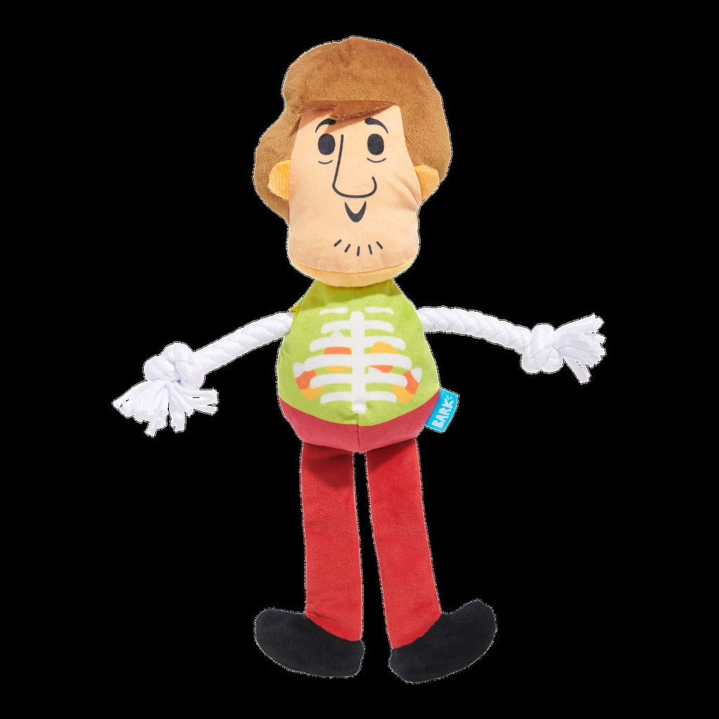 ShaggyTM Skelly Plush Extra-Large + Tug Dog Toy