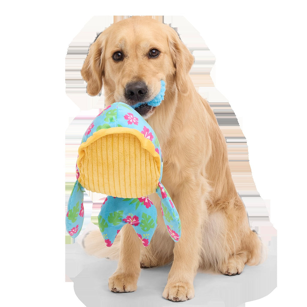 Hawaiian Humpbark Whale Plush Tug + Extra-Large Dog Toy