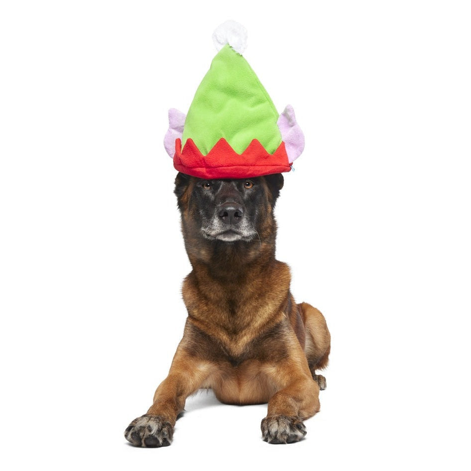 Santa's Little Yelper Plush Wearable Dog Toy