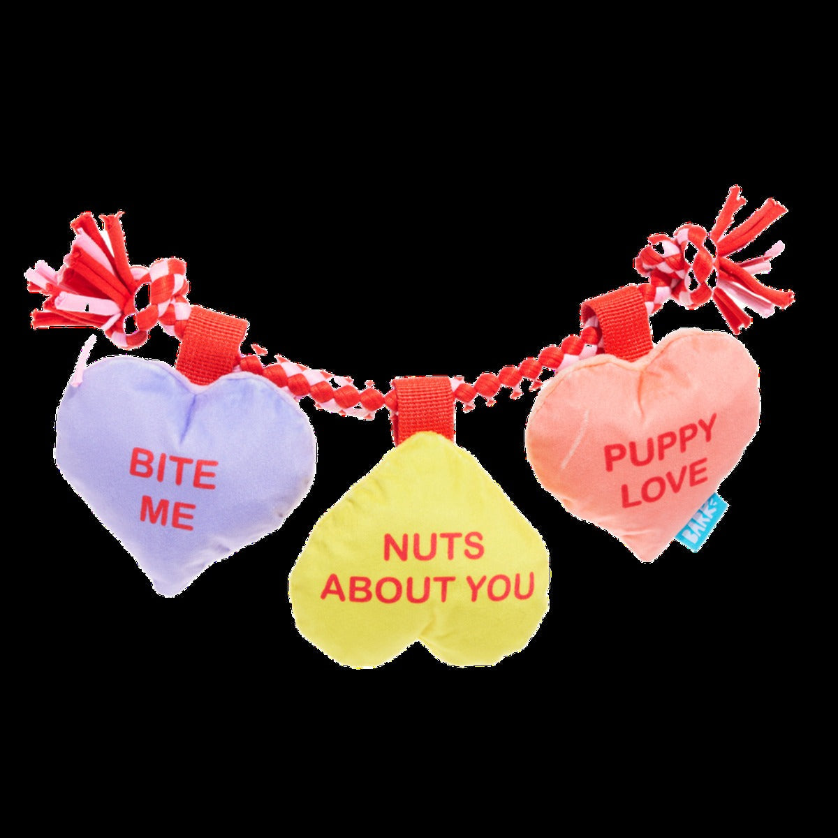 Tuggin' Heart Strings Plush Tug Dog Toy