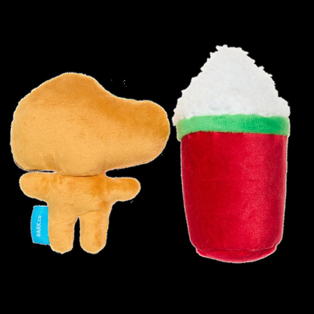 Gingersnoop Latte Multi Part Plush Dog Toy