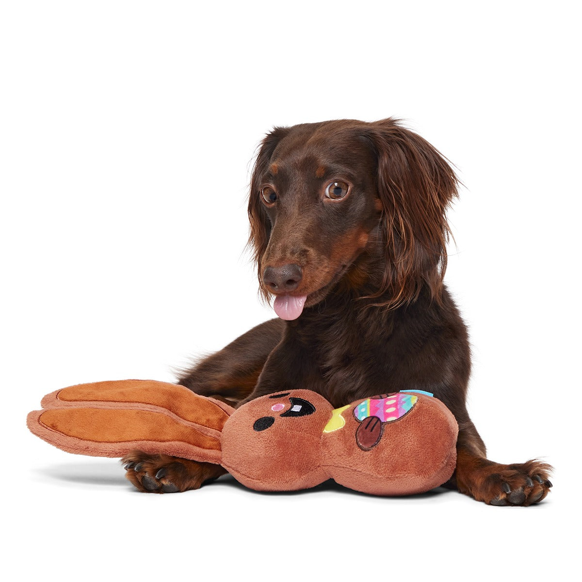 Chocolick Rabbit Plush Tug Dog Toy