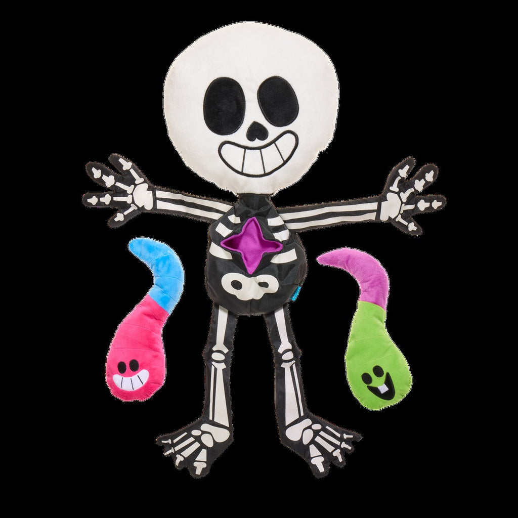 Skeleton Gnawtopsy Plush XXL Multi-Part + Tug + Enrichment Dog Toy