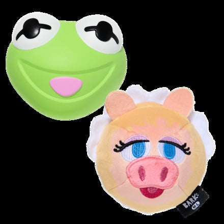The Muppet Kermit & Miss Piggy Super Chewer Bundle Durable Multi-Part Dog Toy