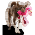 Fahari Flamingo Plush Extra-Large + Tug Dog Toy