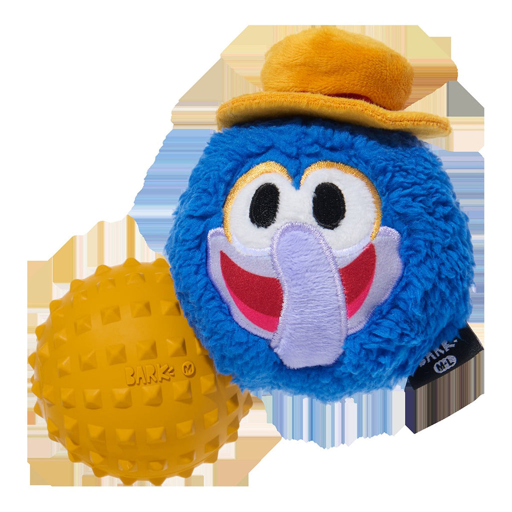 The Great Gonzo as "Charles Lick-ens" Super Chewer Durable 2-in-1 + Fetch Dog Toy