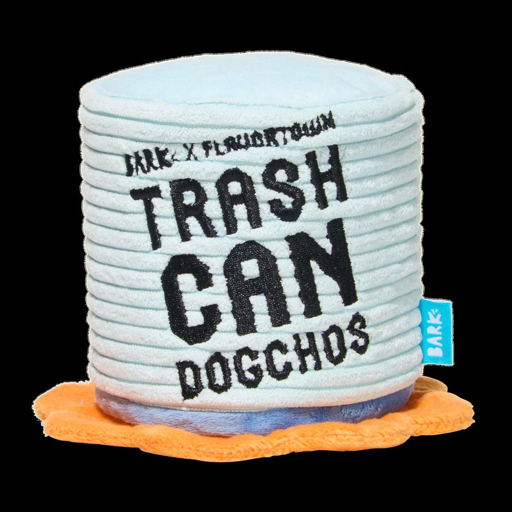 Trash Can Dogchos Plush Multi-Part + Enrichment Dog Toy