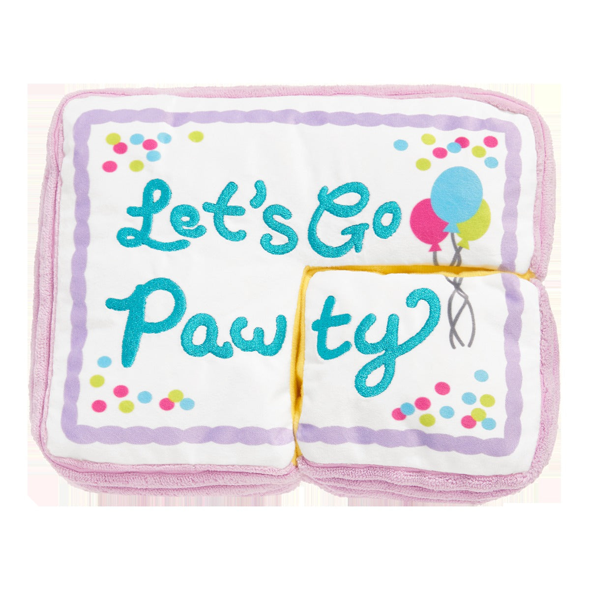 Piece Of Sheet Cake Plush Multi-Part Dog Toy