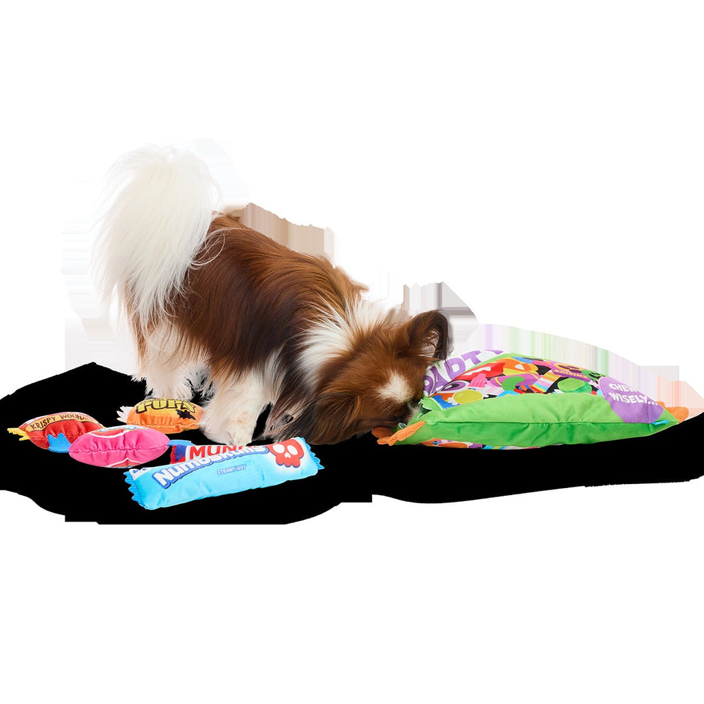 Chomp-Size Candy Pack Plush Extra-Large + 2-in-1 Dog Toy