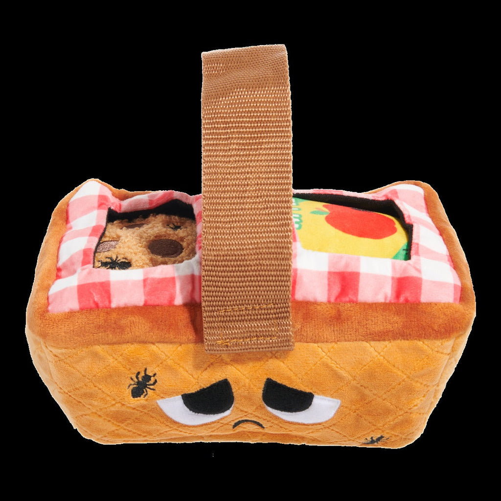 Quick Lick Picnic Plush Tug + Multi-Part + Enrichment Dog Toy