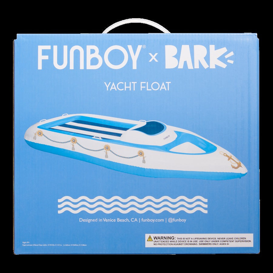 Funboy x BARK Dog Yacht Pool Float