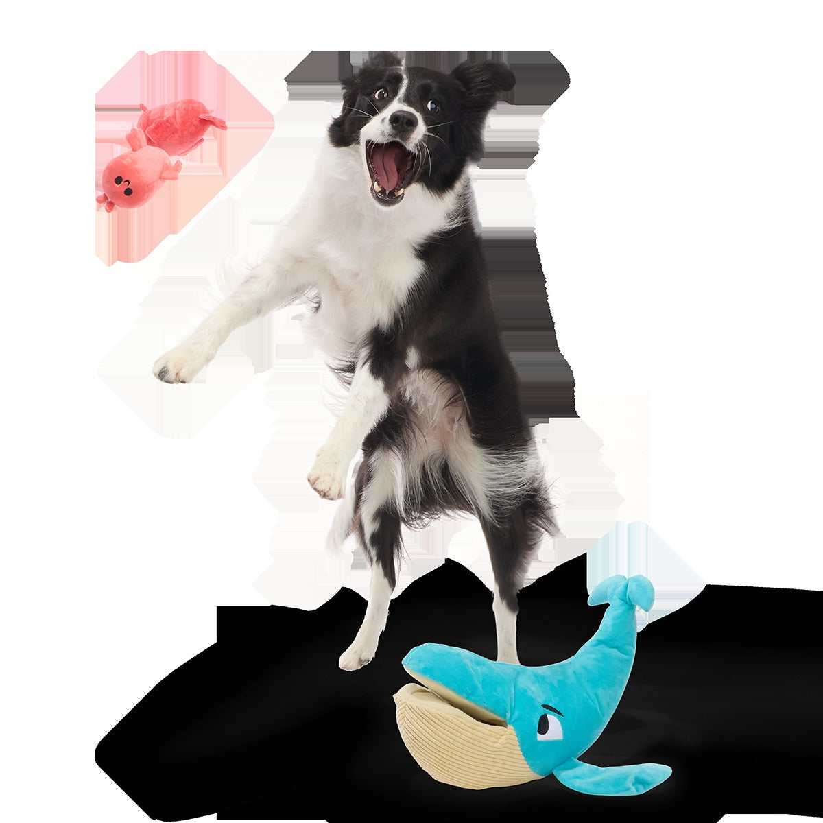 Hungry Hungry Humpback Plush Extra-Large + Multi-Part + Enrichment Dog Toy
