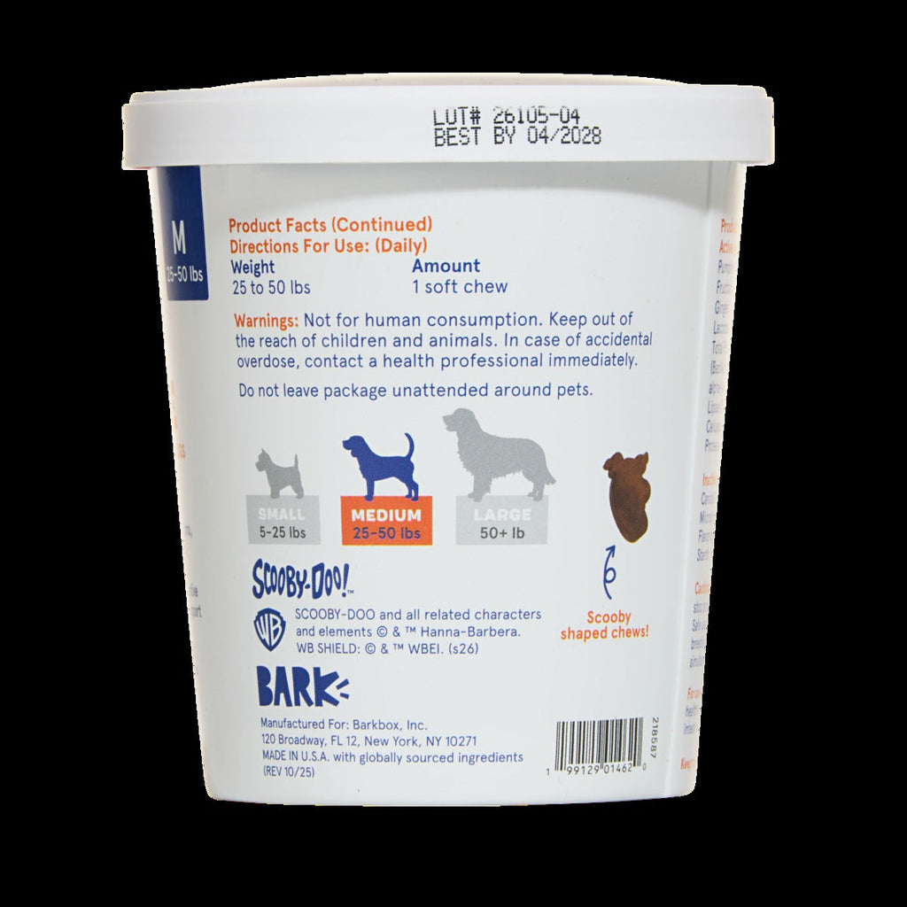 Scooby-DooTM Digestive Dog Treat Supplements, 30 Ct