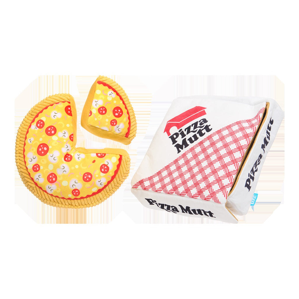 Pizza Pawty Plush Multi-Part + Enrichment Dog Toy