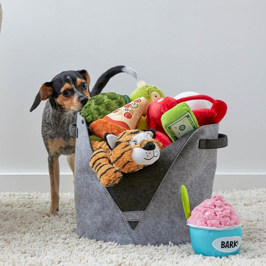 Felt Dog Toy Bin