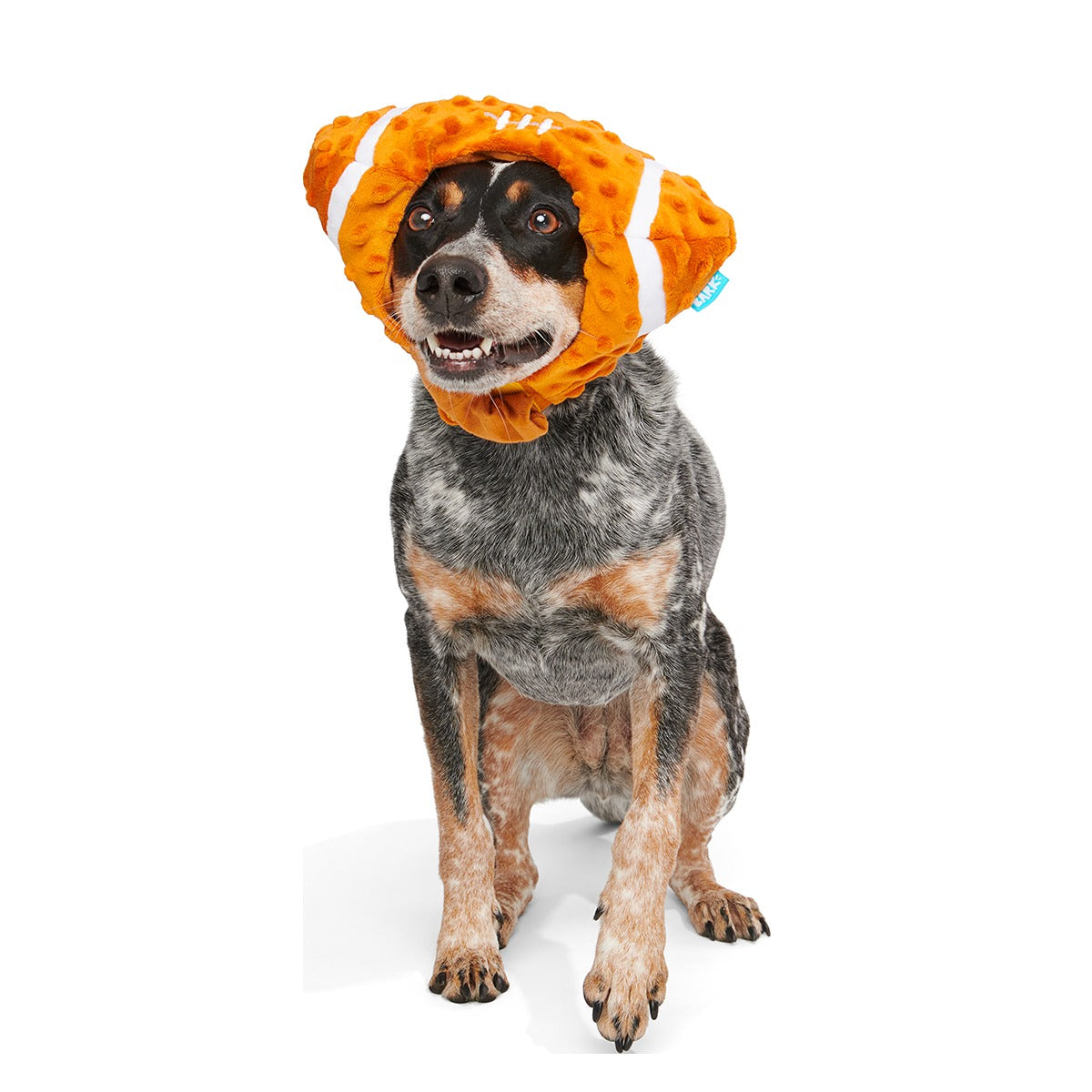 Football Head Plush Wearable Dog Toy