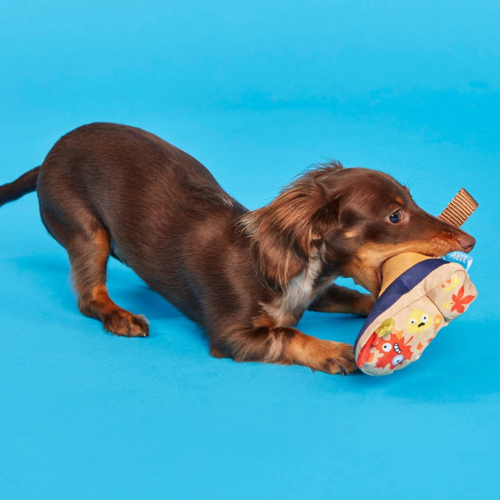 Barkwoods Boot Plush Tug Dog Toy