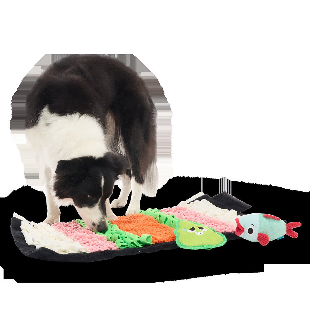 Chewshi Roll Snuffle Mat Plush Extra-Large + Multi-Part + Enrichment Dog Toy