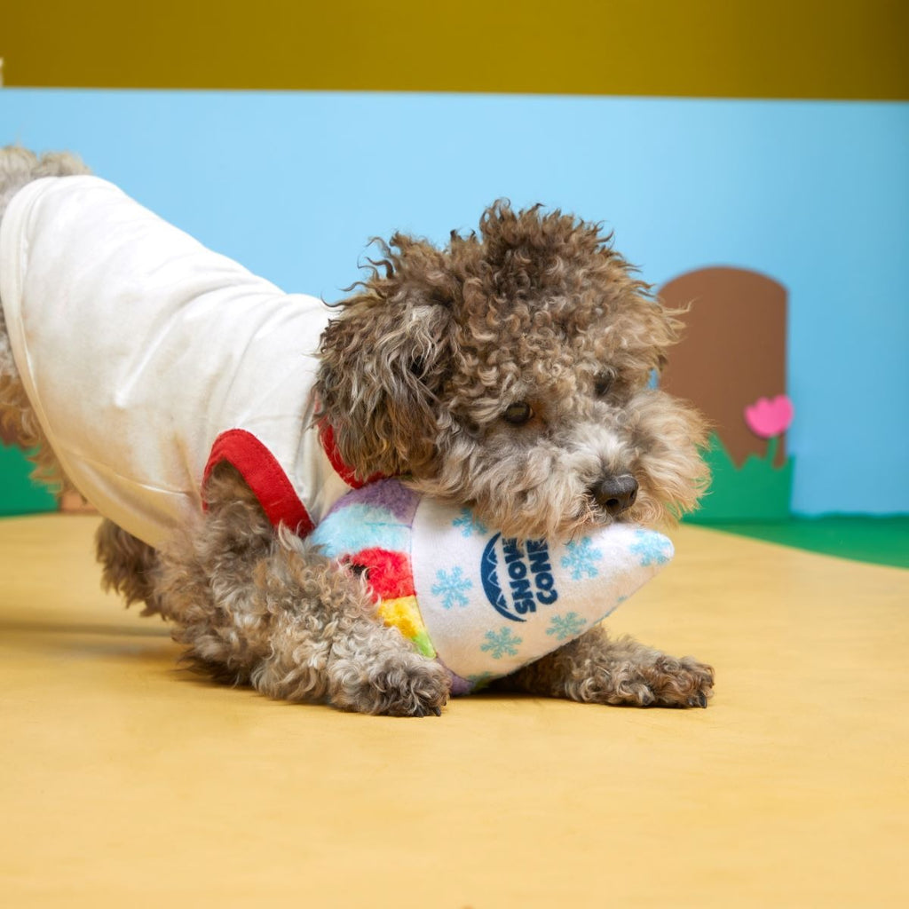 Throw Cone Plush Dog Toy