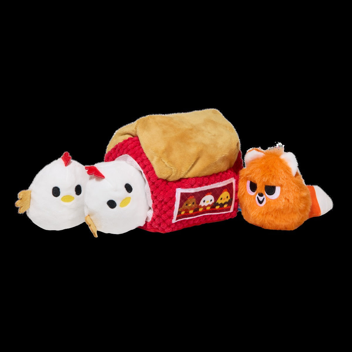 Hen Party Plush Multi-Part + Enrichment Dog Toy