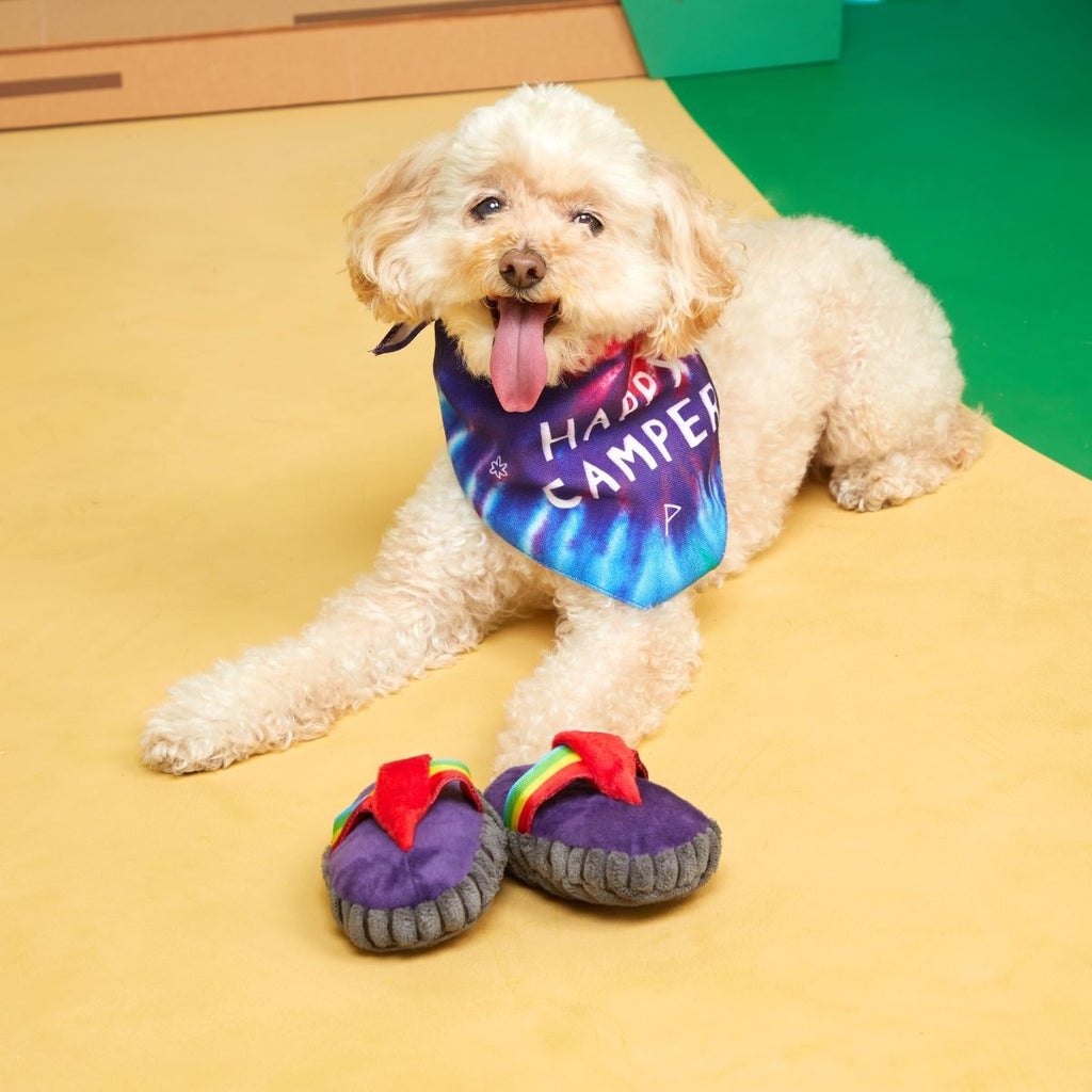 Bandana-Rama Yip Flops Plush Multi-Part Dog Toy and Dog Bandana