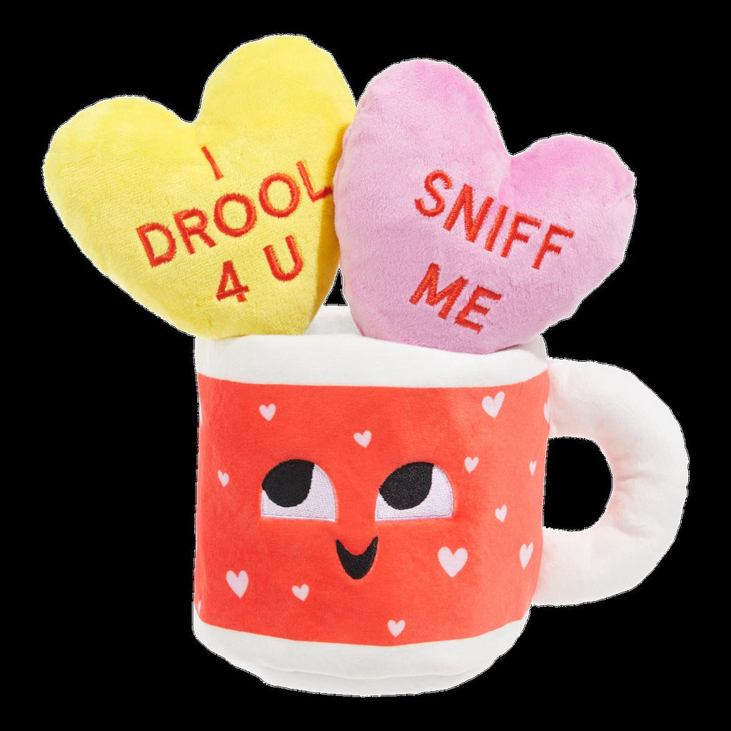 Mugs n' Kisses Plush Multi-Part + Enrichment Dog Toy