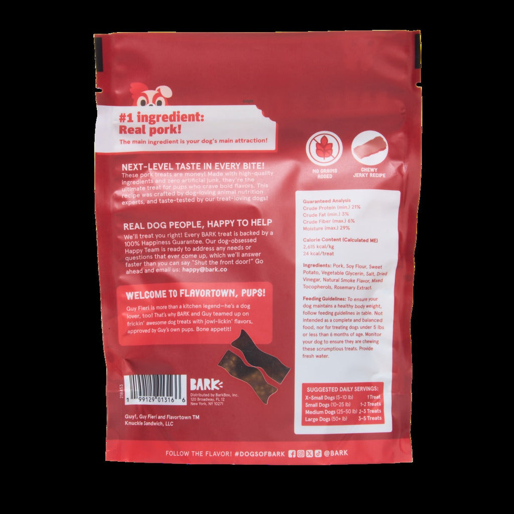 Hog Wild Porky Bars Jerky Dog Treats, 4 oz