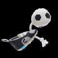 World Pup Cleat Plush Tug + Enrichment Dog Toy