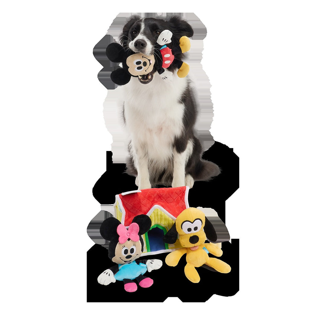 House of Mouse Plush Multi-Part + Enrichment Dog Toy