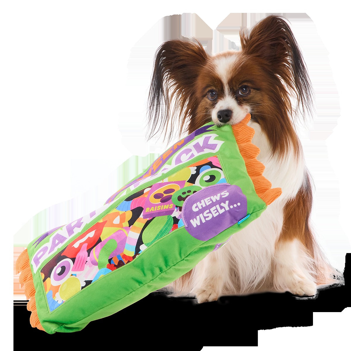 Chomp-Size Candy Pack Plush Extra-Large + 2-in-1 Dog Toy