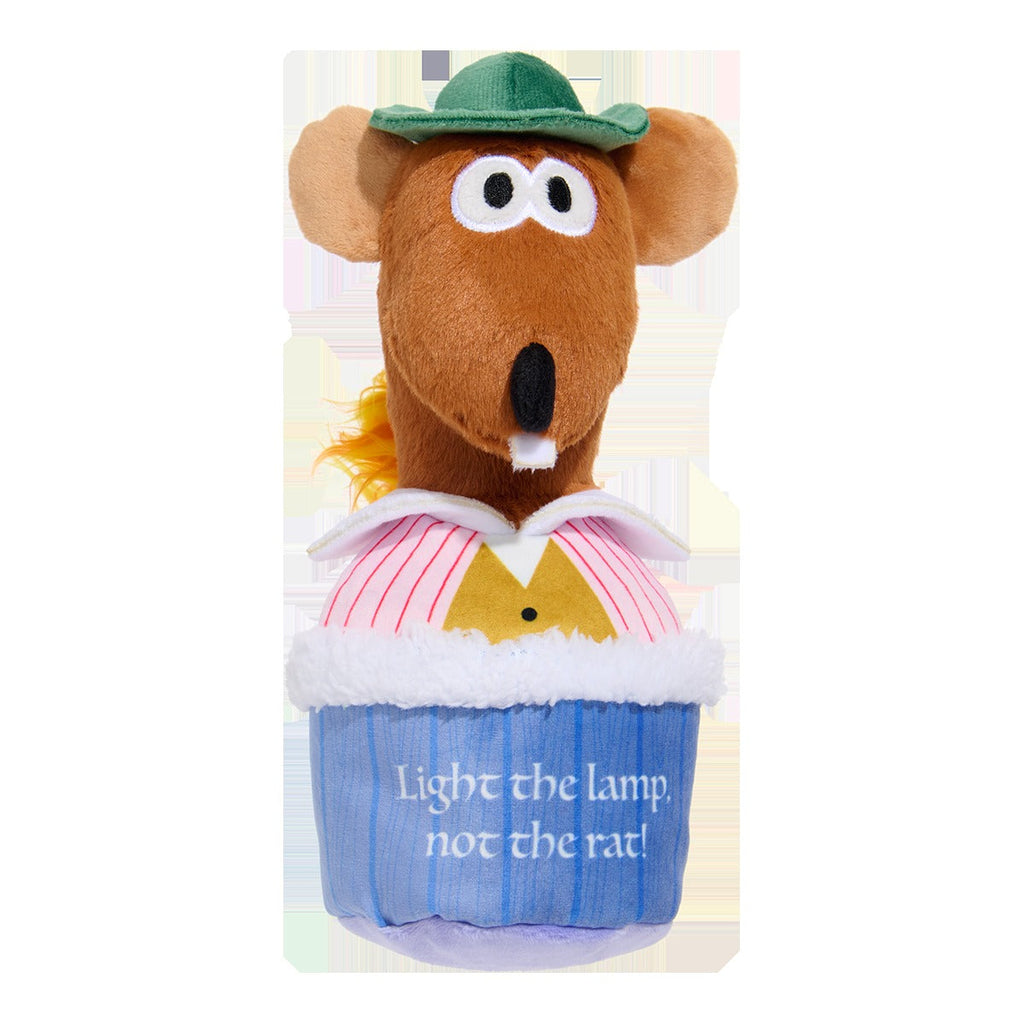 Lamplighter Rizzo the Rat Plush Multi-Part + Enrichment Dog Toy