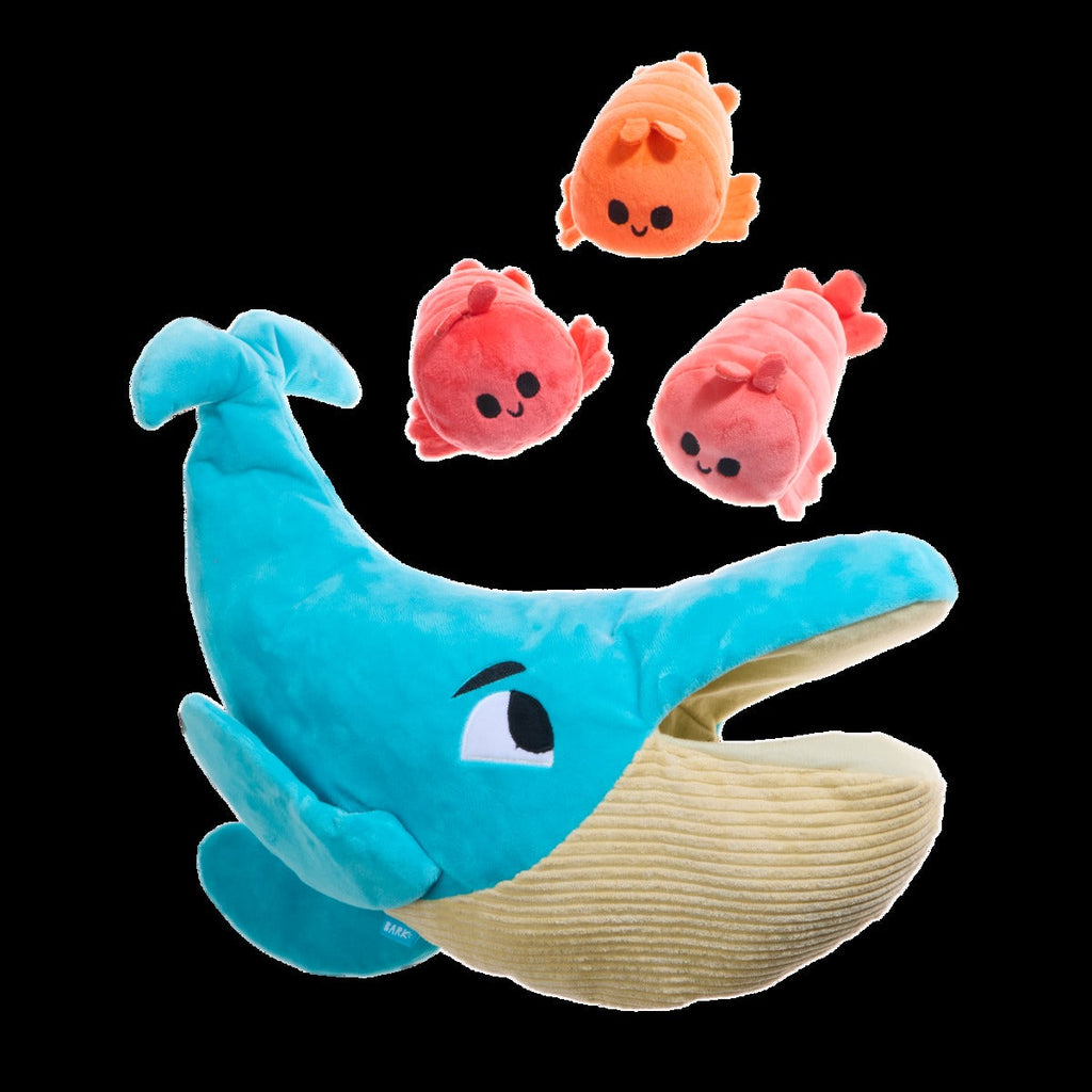 Hungry Hungry Humpback Plush Extra-Large + Multi-Part + Enrichment Dog Toy