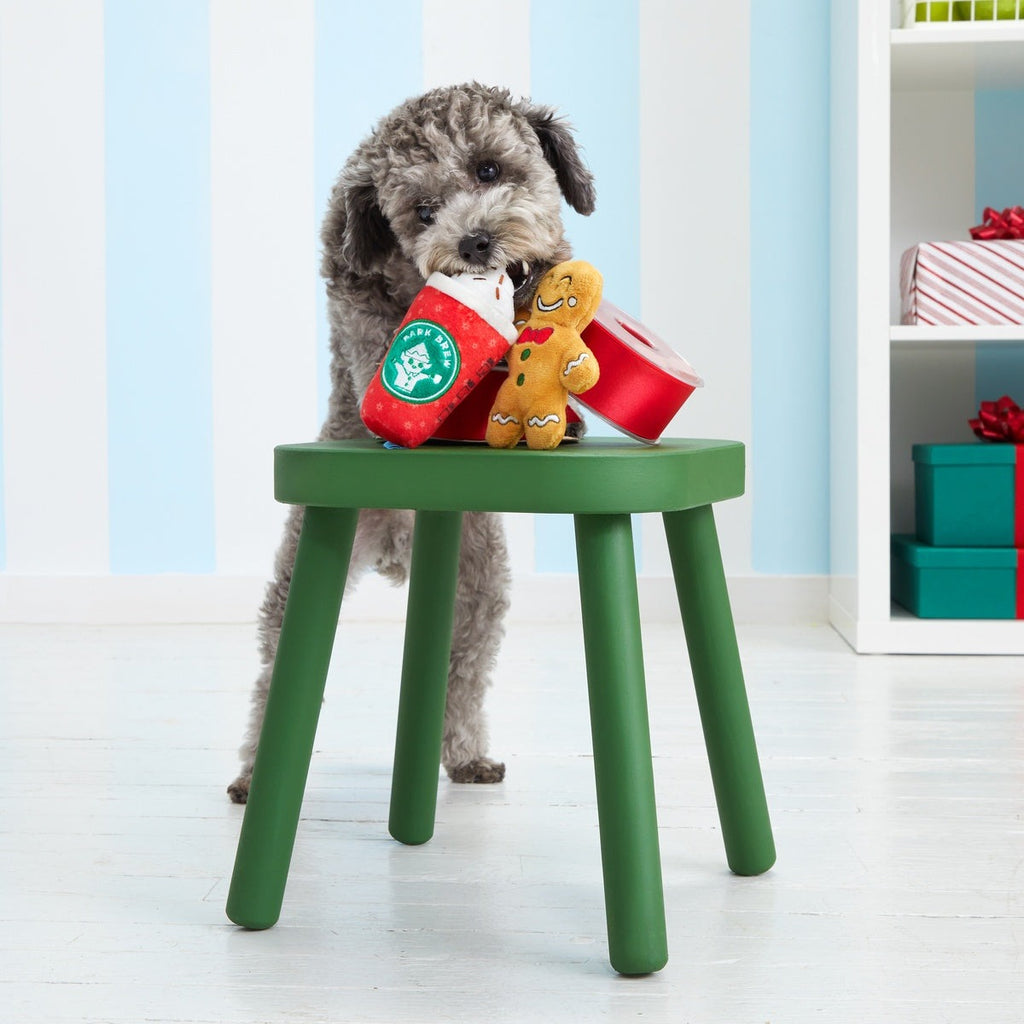 Jitterbread Man Plush Multi-Part Dog Toy